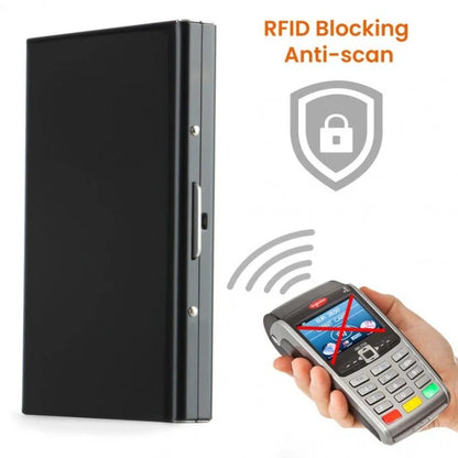 -15%   Briefcase Style Metal Cards Holder RFID Blocking